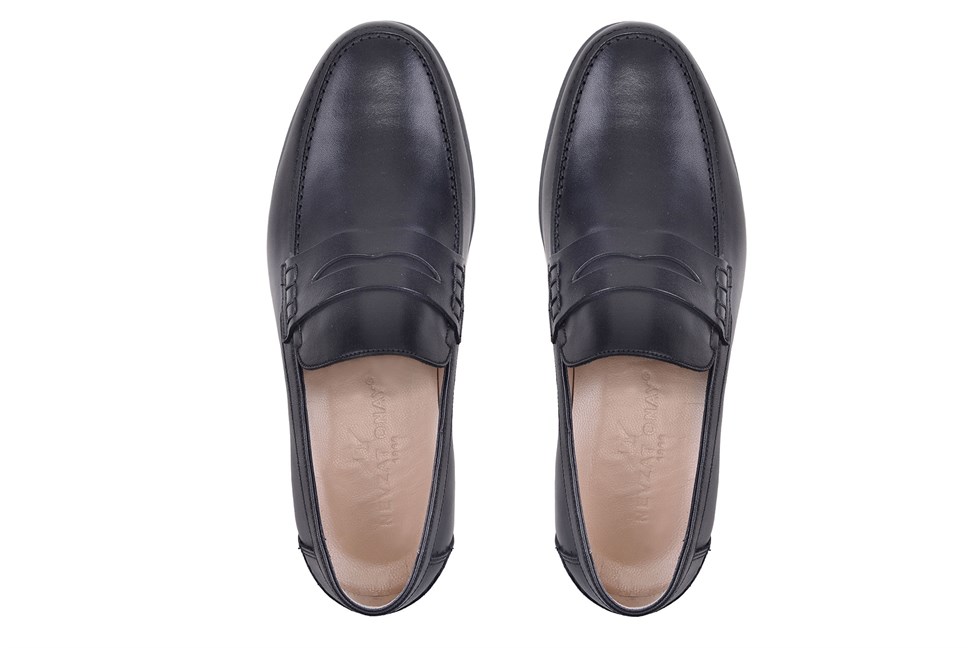 Siyah Günlük Loafer Erkek Ayakkabı -12589-