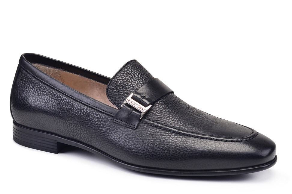 Siyah Günlük Loafer Erkek Ayakkabı -12641-