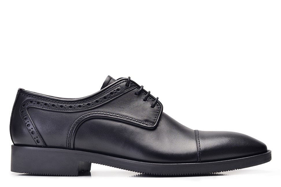 Siyah Klasik Bağcıklı Erkek Ayakkabı -11989-