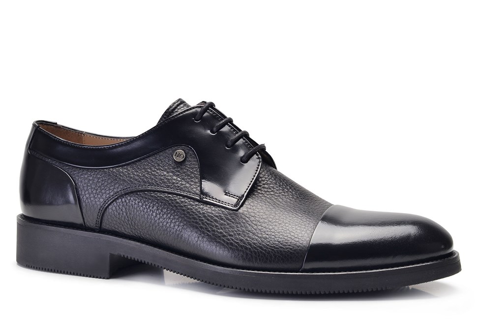 Siyah Klasik Bağcıklı Termo Erkek Ayakkabı -11958-