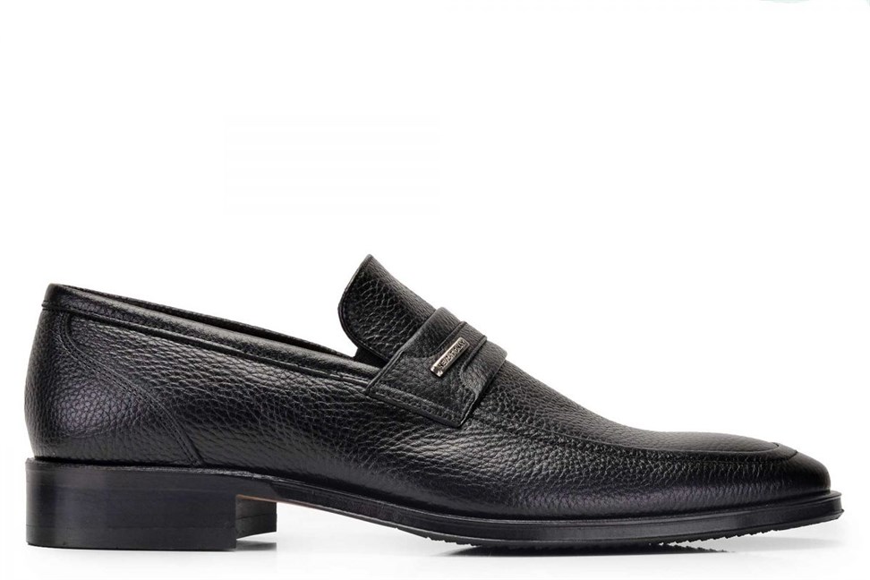 Siyah Klasik Loafer Erkek Ayakkabı -10453-