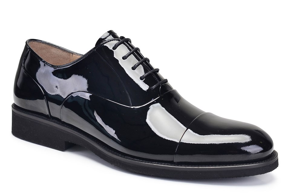 Siyah Rugan Oxford Erkek Ayakkabı -10332-