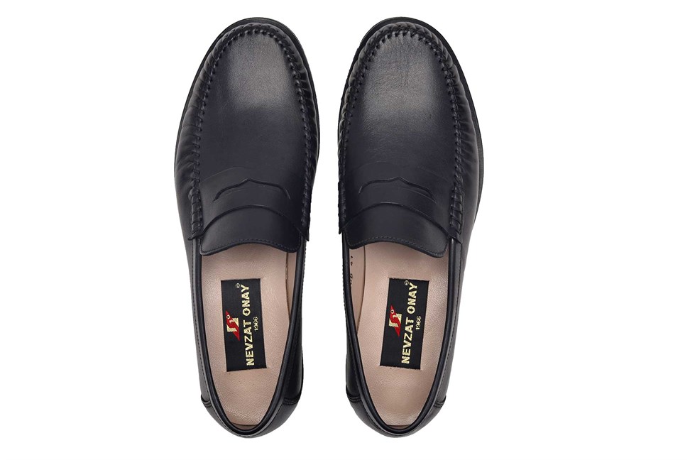 Siyah Yazlık Loafer Erkek Ayakkabı -11728-
