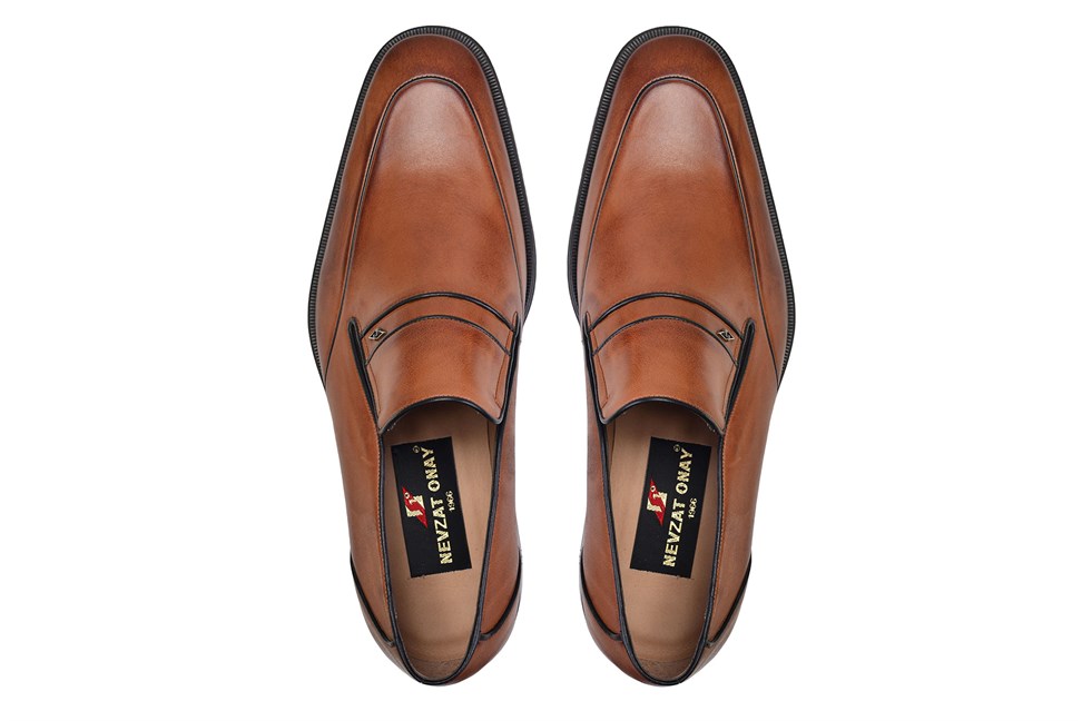 Taba Klasik Loafer Erkek Ayakkabı -10472-