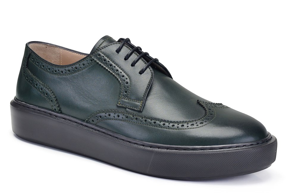 Yeşil Sneaker Erkek Ayakkabı -12339-