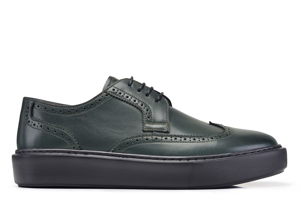Yeşil Sneaker Erkek Ayakkabı -12339-